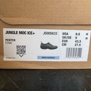 NWT! Merrell Jungle Moc Ice+ in Pewter